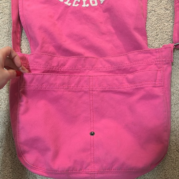 pink abercrombie and fitch messenger back - Picture 3 of 4